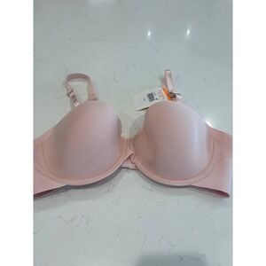 Warners No Side Effects Lightly Lined Underwire Bra Pink RA3081A 40B NWT